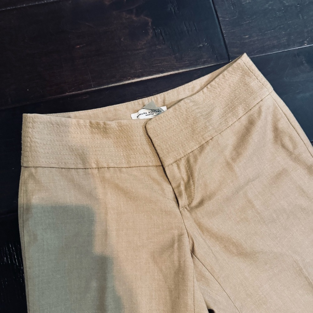 Banana Republic Beige Wide-Leg Martin Pants - Picture 8 of 12